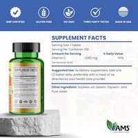 Rapid-C (100 Tablets) | Vitamin C Supplement