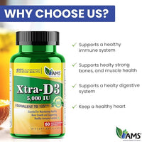 Xtra-D3 (60 Soft Gels) | Vitamin D3 Supplement