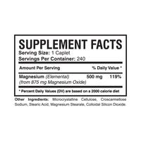 Magnesium Oxide 500mg (240 Caplets)