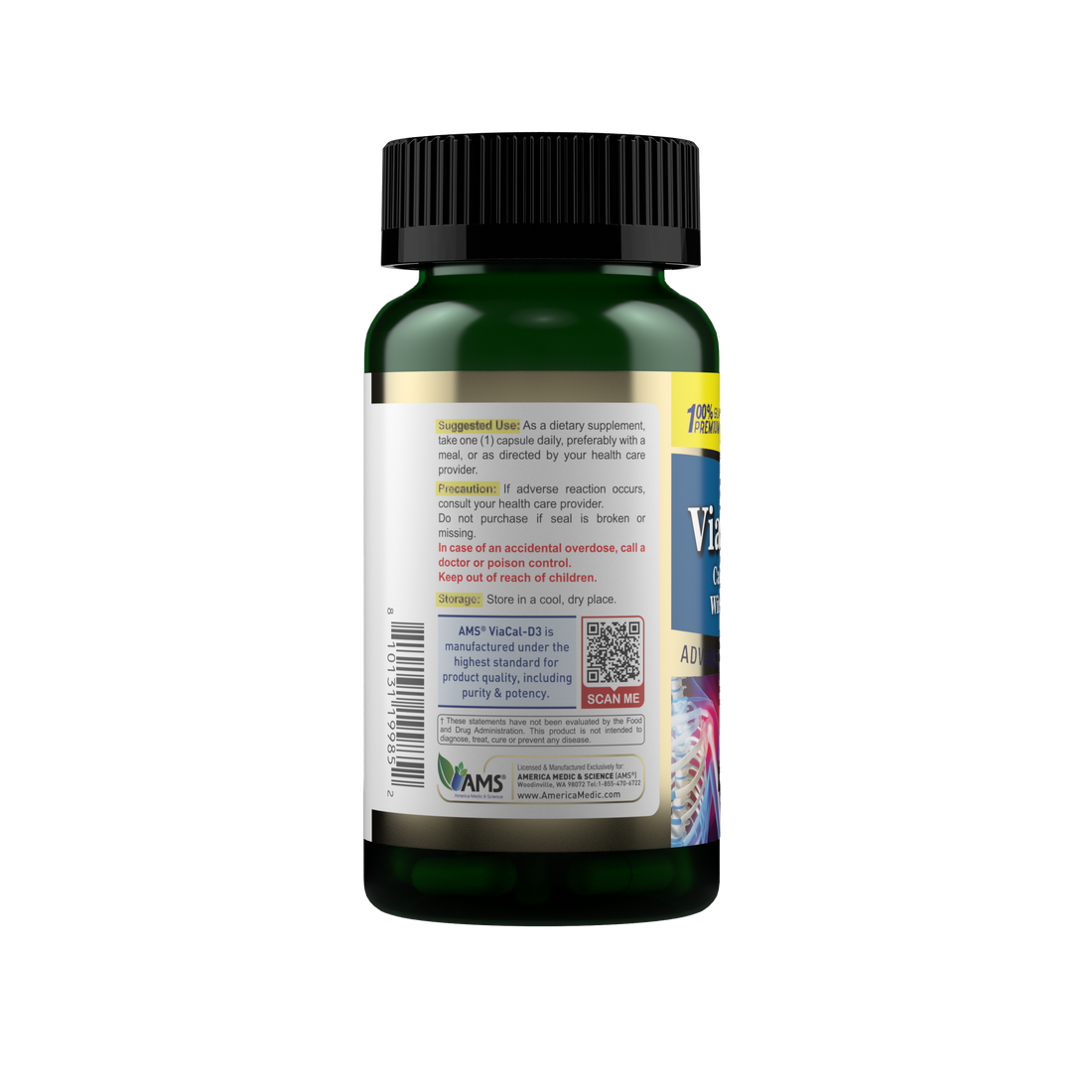 ViaCal-D3 (60 Capsules) | Supports Bone & Heart Health