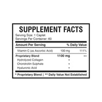 CollaCaps (60 Caplets) | Collagen and Hyaluronic Acid Supplement with Vitamin C