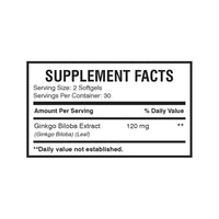 Ginkgo Biloba - 60mg (60 Soft Gels)
