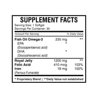 Royal Plus (30 Softgels) | Royal Jelly Prenatal Vitamins for Women
