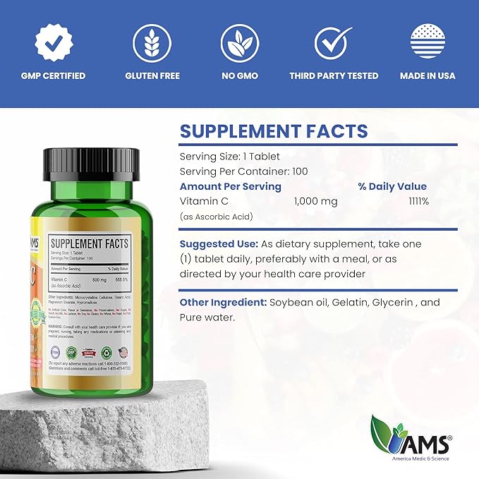 Rapid-C (100 Tablets) | Vitamin C Supplement