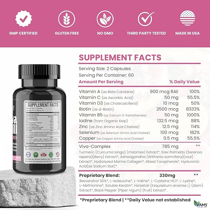 VivaPill for Women | Vitamins for Hair, Skin and Nails