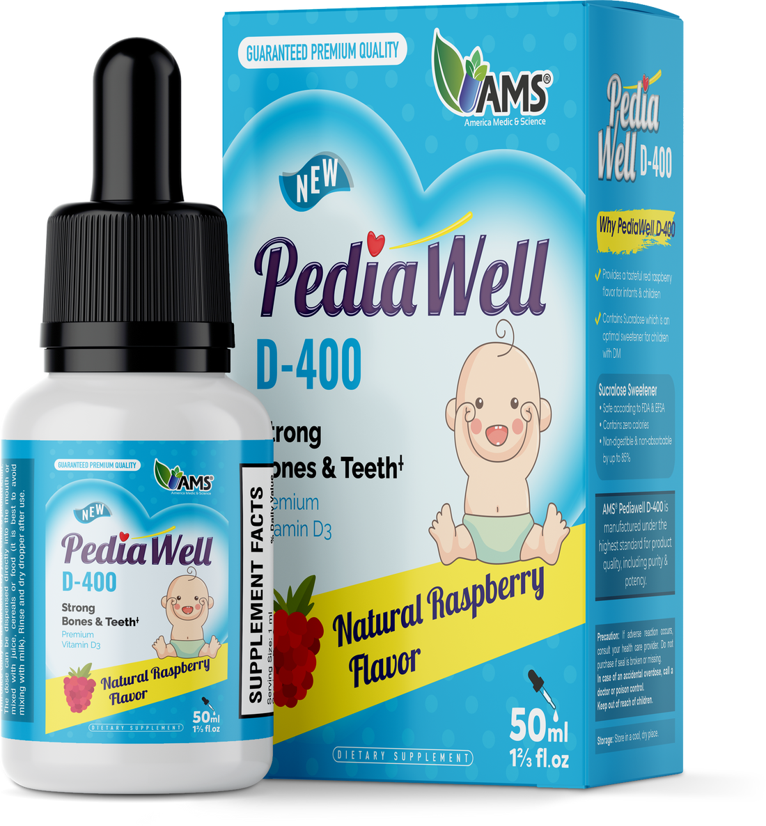 PEDIA WELL: D-400 50 Servings