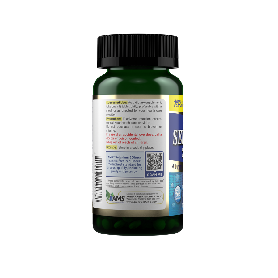 Selenium 200 mcg (60 Tablets) | Antioxidant & Immune Support