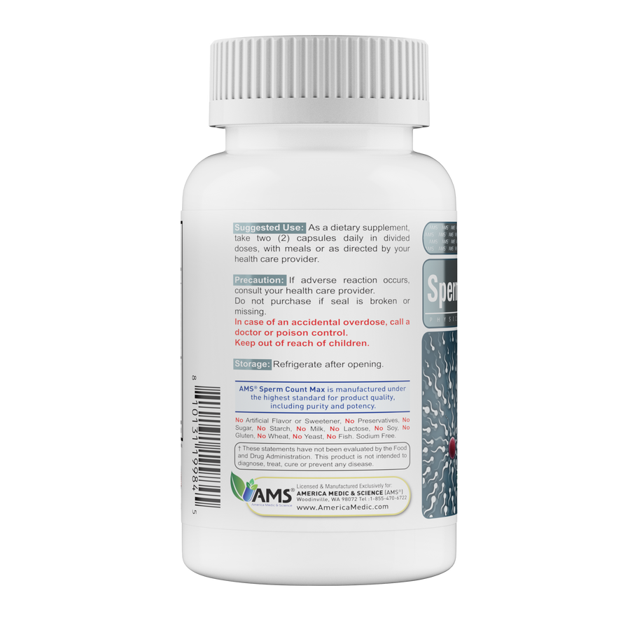 Sperm Count Max - Male Fertility Support Supplement