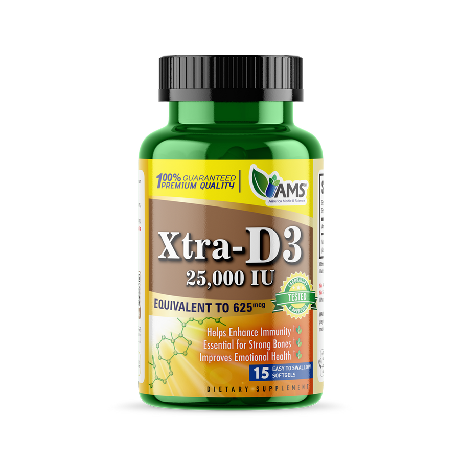 Xtra-D3 25,000 IU | Vitamin D3 Supplement