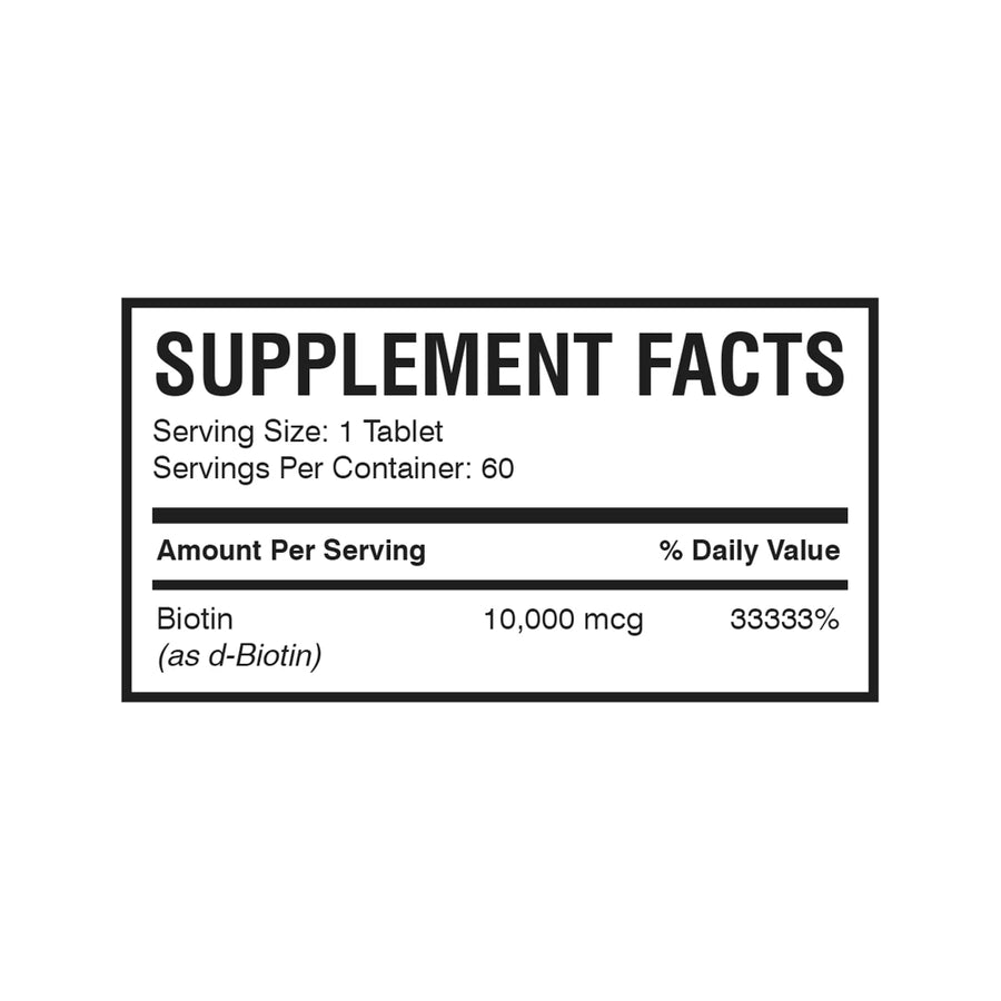 BIOTIN 10,000: 60 CT