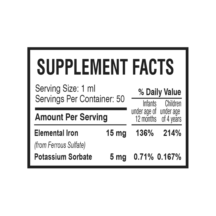 PEDIA WELL: Iron 50 Servings