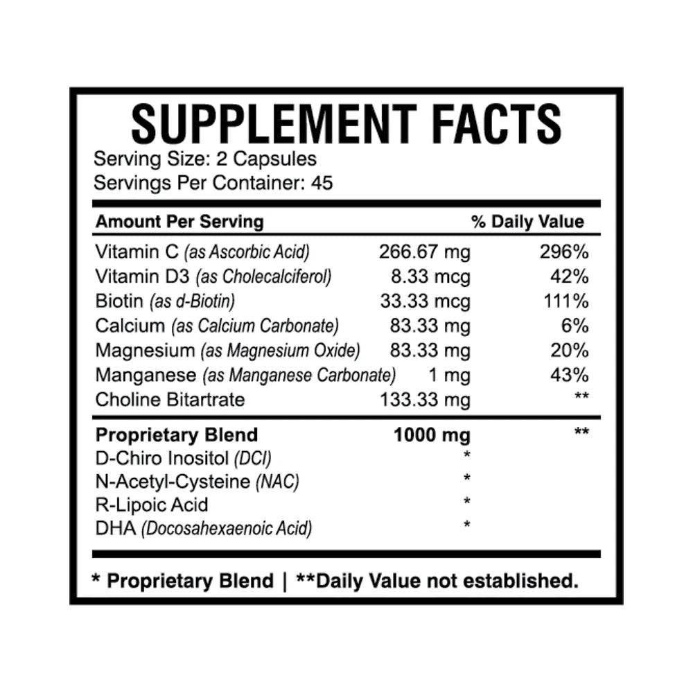 WFS Plus: Helps Insulin Sensitivity, Ovulatory Functions, & Fertility ...