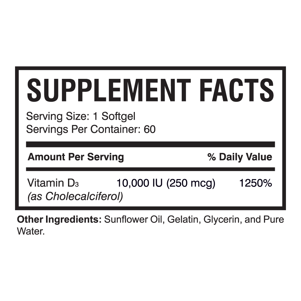 Xtra-D3 (60 Soft Gels) | Vitamin D3 Supplement