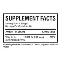 Xtra-D3 (60 Soft Gels) | Vitamin D3 Supplement