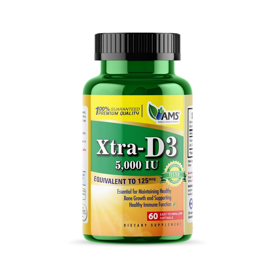 Xtra-D3 (60 Soft Gels) | Vitamin D3 Supplement