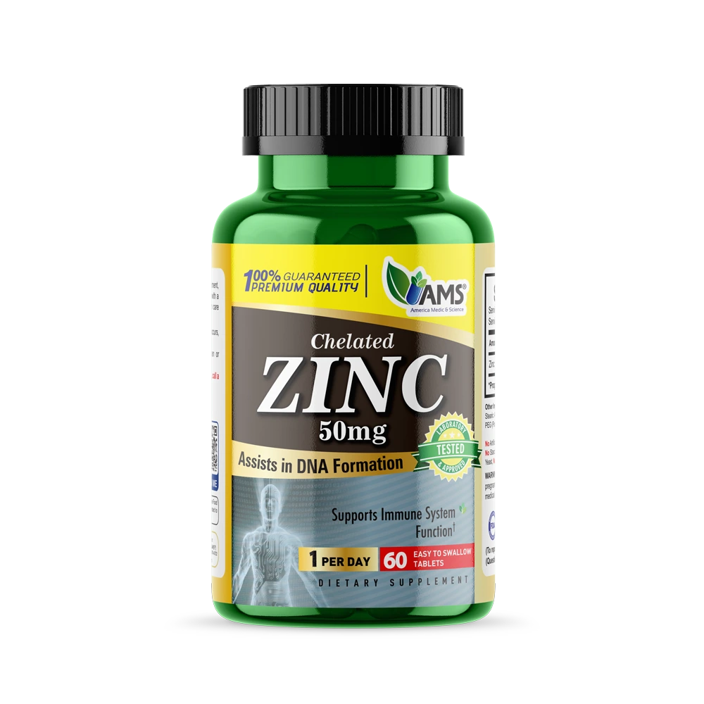 Zinc Gluconate (60 Tablets) | Immune Booster and Powerful Antioxidant