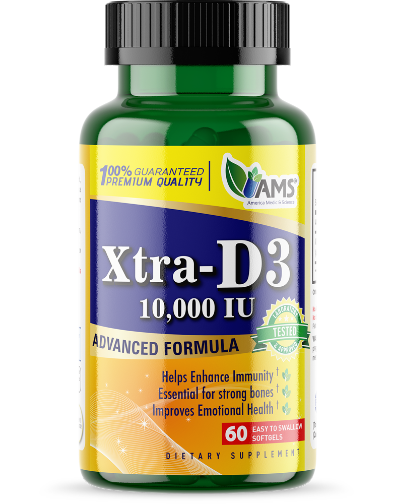 XTRA-D3 10,000:  60 CT